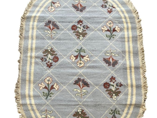 Bonsai Home Χαλί Ακρυλικό με Κρόσσια 110x170 - Louvro Γαλάζιο