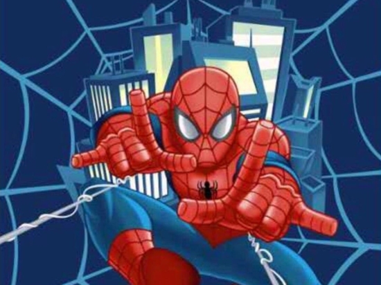 ΚΟΥΒΕΡΤΑ VELOUR SPIDERMAN