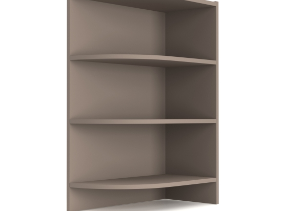CHARLOTTE ΓΩΝΙΑΚΟ ΚΑΤΩ ΝΤΟΥΛΑΠΙ ΜΕ ΡΑΦΙΑ 56.5X28.5X82CM ΜΟΚΑ