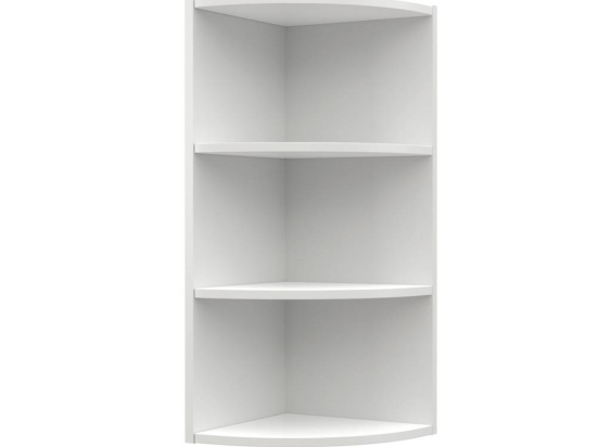 CHARLOTTE ΓΩΝΙΑΚΟ ΠΑΝΩ ΝΤΟΥΛΑΠΙ ΜΕ ΡΑΦΙΑ 28,5X28,5X71,8ΕΚ ΛΕΥΚΟ