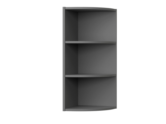 CHARLOTTE ΓΩΝΙΑΚΟ ΠΑΝΩ ΝΤΟΥΛΑΠΙ ΜΕ ΡΑΦΙΑ 28,5X28,5X71,8ΕΚ ΓΡΑΦΙΤΗ