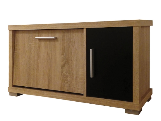 ΠΑΠΟΥΤΣΟΘΗΚΗ LAURA 90X28.2X45.8ΕΚ ΣΟΝΟΜΑ-ΜΑΥΡΟ