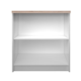 ΒΙΒΛΙΟΘΗΚΗ REG 80X33X85CM ΛΕΥΚΗ-ΣΟΝΟΜΑ ΧΑΜΗΛΗ