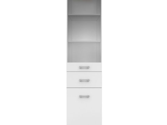ΒΙΤΡΙΝΑ ΜΟΝΟΦΥΛΛΗ TOP MIX 40X33X183CM ΛΕΥΚΗ-ΣΟΝΟΜΑ