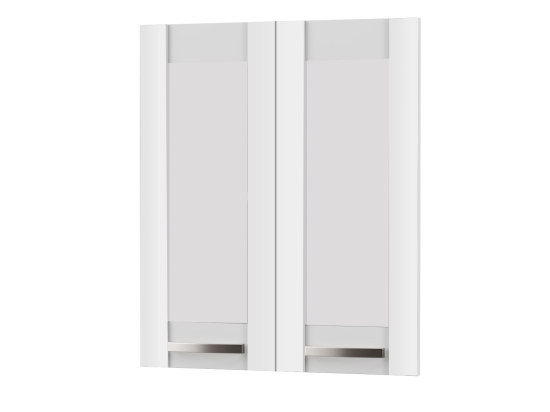 ΑΝΩ ΠΟΡΤΑΚΙΑ-ΤΖΑΜΙ CHARLOTTE ΛΕΥΚΟ 60X71.8X1.6CM