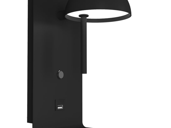 ΦΩΤΙΣΤΙΚΟ ΤΟΙΧΟΥ LED 3W 3000K ΜΑΥΡΟ 12X16.5X22.5CM