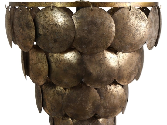 ΦΩΤΙΣΤΙΚΟ ΚΡΕΜΑΣΤΟ ARTELIBRE ΚΑΦΕ ΜΕΤΑΛΛΟ 54.5X54.5X52.5CM