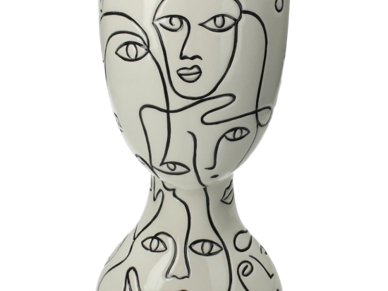 ΚΑΣΠΩ ARTELIBRE ΠΡΟΣΩΠΑ ΛΕΥΚΟ ΔΟΛΟΜΙΤΗΣ 14.8X13X26CM