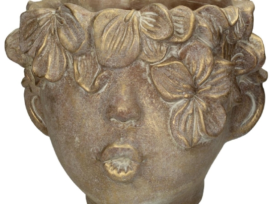 ΚΑΣΠΩ ARTELIBRE ΠΡΟΣΩΠΟ ΧΡΥΣΟ ΤΣΙΜΕΝΤΟ 26X23X21CM