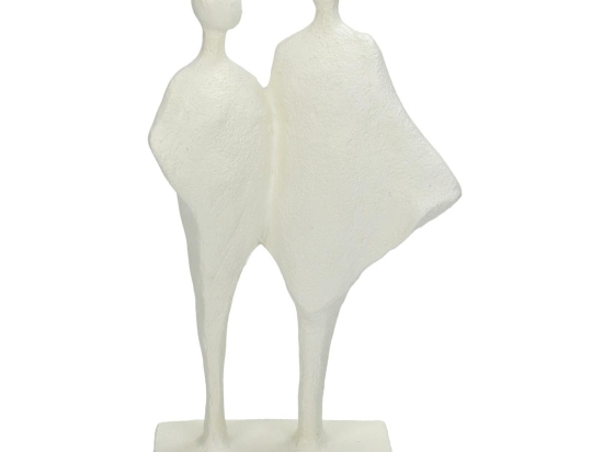 ΔΙΑΚΟΣΜΗΤΙΚΟ ARTELIBRE ΖΕΥΓΑΡΙ ΛΕΥΚΟ POLYRESIN 17.2X8.7X30.7CM
