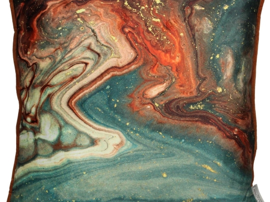 ΜΑΞΙΛΑΡΙ ARTELIBRE ΑΧΑΤΗΣ ΠΟΛΥΧΡΩΜΟ ΒΕΛΟΥΔΟ 45X45CM