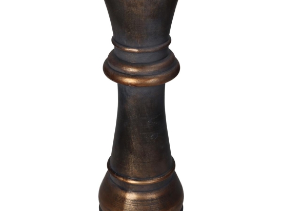ΚΗΡΟΠΗΓΙΟ ARTELIBRE ΠΙΟΝΙ ΣΚΑΚΙΟΥ ΜΑΥΡΟ POLYRESIN 10.5X10.5X31CM