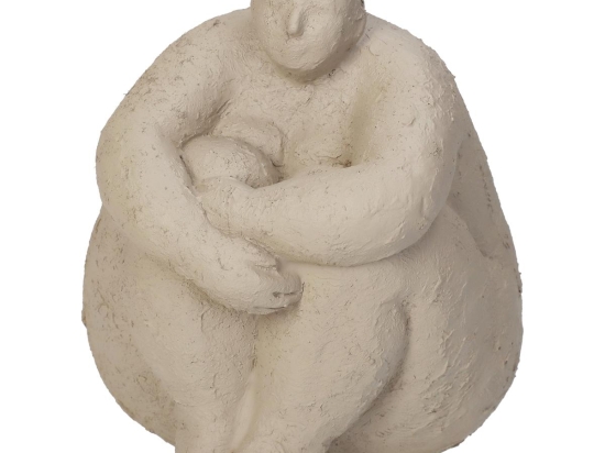 ΔΙΑΚΟΣΜΗΤΙΚΟ ARTELIBRE ΜΕΓΑΛΗ ΓΥΝΑΙΚΑ ΜΠΕΖ POLYRESIN 14.5X14.5X16.5CM
