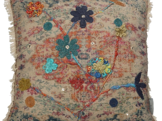 ΜΑΞΙΛΑΡΙ ARTELIBRE VINTAGE ΠΟΛΥΧΡΩΜΟ ΒΑΜΒΑΚΕΡΟ 45X45CM
