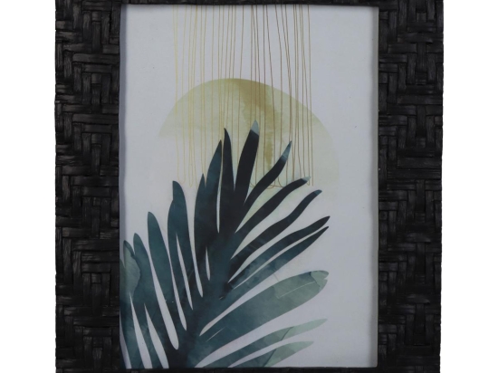 ΚΟΡΝΙΖΑ ARTELIBRE ΠΛΕΚΤΗ ΜΑΥΡΟ POLYRESIN 13X18CM