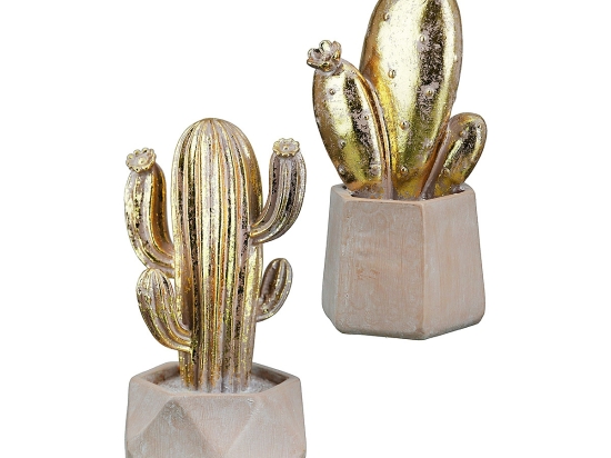 ΔΙΑΚΟΣΜΗΤΙΚΟ ARTELIBRE ΚΑΚΤΟΣ ΧΡΥΣΟ POLYRESIN 11X11X21CM ΣΕ 2 ΣΧΕΔΙΑ