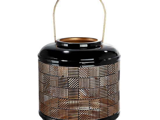 ΦΑΝΑΡΙ ARTELIBRE ΜΑΥΡΟ ΜΕΤΑΛΛΟ 23.5CM