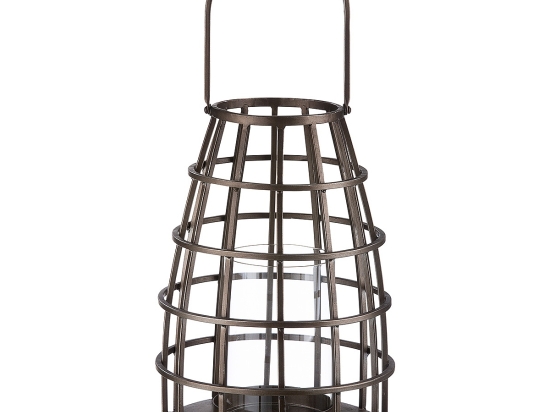 ΦΑΝΑΡΙ ARTELIBRE ΚΛΟΥΒΙ ΑΣΗΜΙ ΜΕΤΑΛΛΟ 25X25X35CM