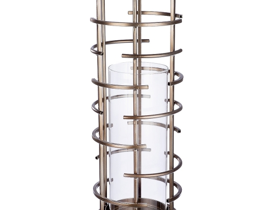 ΦΑΝΑΡΙ ARTELIBRE ΣΑΜΠΑΝΙ/ΔΙΑΦΑΝΟ ΜΕΤΑΛΛΟ/ΓΥΑΛΙ 46.5CM