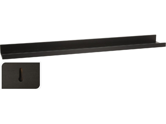 ΡΑΦΙ ΕΠΙΤΟΙΧΙΟ ARTELIBRE ΜΑΥΡΟ MDF 77X10X4CM