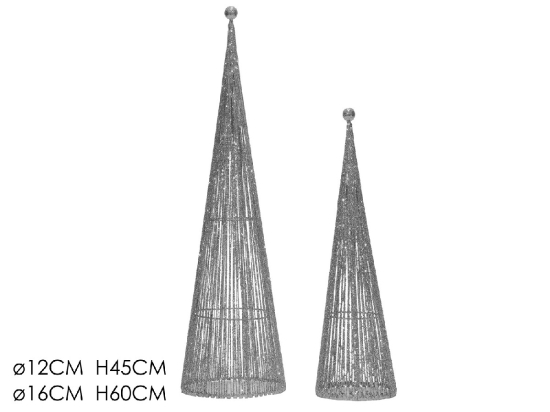 ΔΕΝΤΡΑΚΙ ΚΩΝΟΣ ΑΣΗΜΙ Φ12X45/16X60CM ΣΕΤ 2ΤΜΧ
