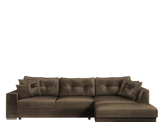 ΚΑΝΑΠΕΣ ΓΩΝΙΑΚΟΣ ΔΕΞΙΑ ΓΩΝΙΑ DOUGIE ΚΑΦΕ 305X195X90CM