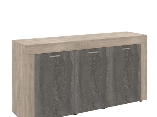 ΜΠΟΥΦΕΣ ARTELIBRE MONO ΜΟΡΙΟΣΑΝΙΔΑ RAW ENDGRAIN OAK/IRON FLOW 157X41X82CM