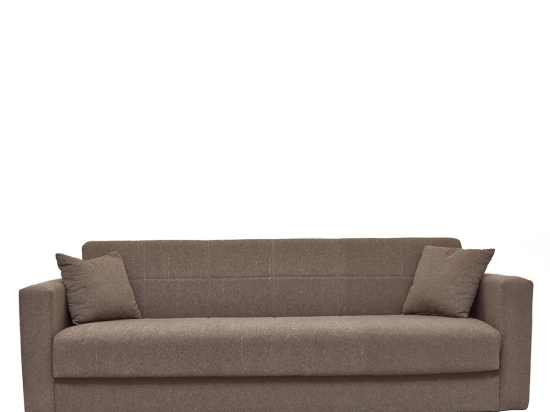 ΚΑΝΑΠΕΣ ΚΡΕΒΑΤΙ ARTELIBRE AMETHYST ΤΡΙΘΕΣΙΟΣ CAPPUCCINO 214X78X78CM