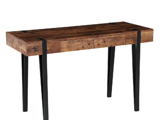 ΓΡΑΦΕΙΟ ARTELIBRE BIX ΚΑΡΥΔΙ/ΜΑΥΡΟ MDF/ΜΕΤΑΛΛΟ 120X50X75CM