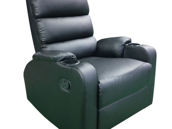 ΠΟΛΥΘΡΟΝΑ ARTELIBRE RELAX HEDER ΜΑΥΡΟ PU 80X78X98CM