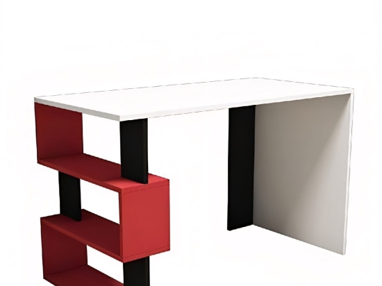 ΓΡΑΦΕΙΟ ARTELIBRE AIGINA ΛΕΥΚΟ/ΚΟΚΚΙΝΟ/ΜΑΥΡΟ 120X60X75CM
