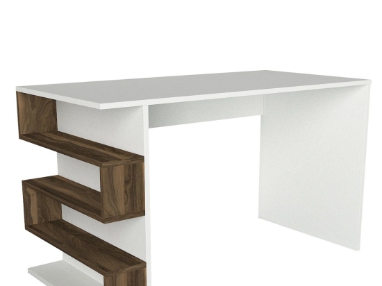 ΓΡΑΦΕΙΟ ARTELIBRE CLEORA ΛΕΥΚΟ/ΚΑΦΕ 120X60X75CM
