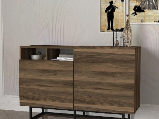 ΜΠΟΥΦΕΣ ARTELIBRE KITHNOS ΣΚΟΥΡΟ ΚΑΦΕ 120X37X79CM