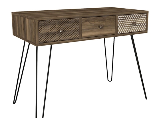 ΚΟΝΣΟΛΑ ARTELIBRE BOHO ΚΑΡΥΔΙ/ΜΑΥΡΟ ΜΕ ΣΧΕΔΙΟ 100X50X79CM