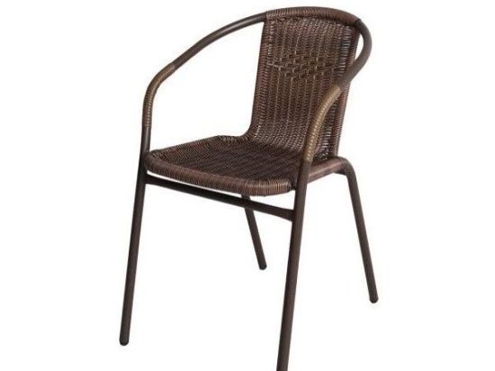 ΠΟΛΥΘΡΟΝΑ ARTELIBRE RATTAN MERCURY ΚΑΦΕ 54X61X73CM