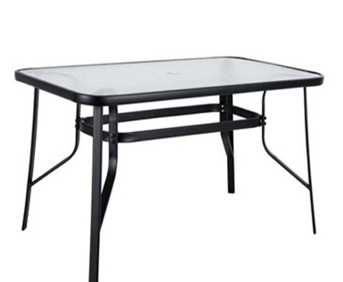 ΤΡΑΠΕΖΙ ΜΕΤΑΛΛΙΚΟ ARTELIBRE SUN ΜΑΥΡΟ 150X90X70CM