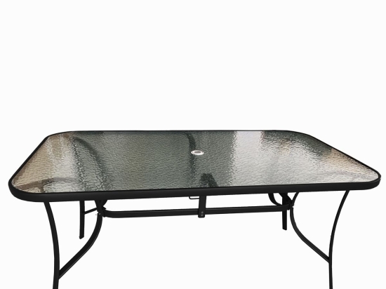 ΤΡΑΠΕΖΙ ΜΕΤΑΛΛΙΚΟ ARTELIBRE SELENA ΜΑΥΡΟ 160X90X72CM