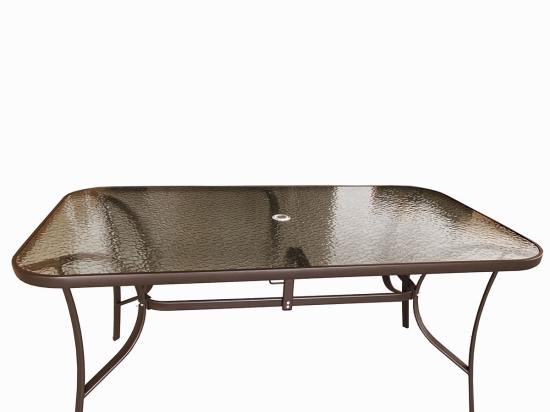 ΤΡΑΠΕΖΙ ΜΕΤΑΛΛΙΚΟ ARTELIBRE SELENA ΚΑΦΕ 160X90X72CM
