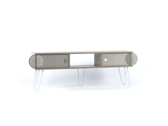 ΕΠΙΠΛΟ ΤΗΛΕΟΡΑΣΗΣ ARTELIBRE ILLIA MAXI NO 2 ΔΡΥΣ/ΛΕΥΚΟ 151X30X48CM
