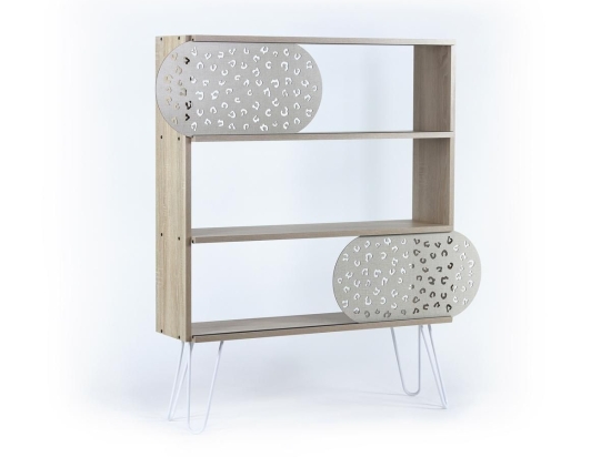 ΒΙΒΛΙΟΘΗΚΗ ARTELIBRE ILLIA NO 3 ΔΡΥΣ/ΛΕΥΚΟ 94X25X117CM