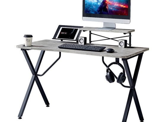 ΓΡΑΦΕΙΟ GAMING ARTELIBRE FLAVA ΓΚΡΙ/ΜΑΥΡΟ 120X63X92.5CM