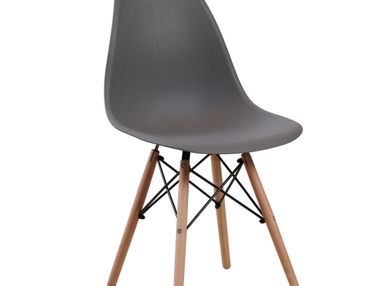ΚΑΡΕΚΛΑ ARTELIBRE COLT ΓΚΡΙ PP/ΞΥΛΟ 46X52X82CM