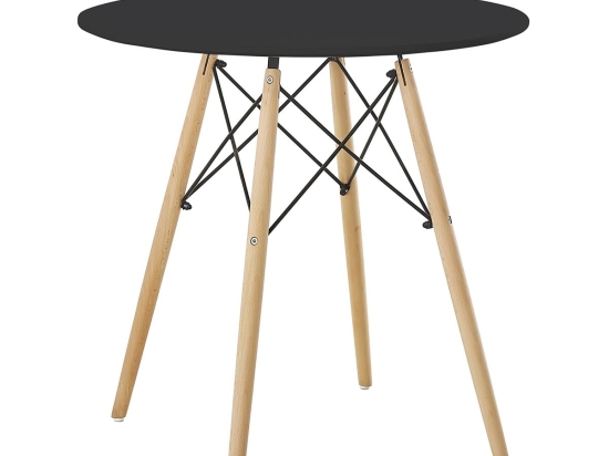 ΤΡΑΠΕΖΙ ARTELIBRE RAPTOR ΜΑΥΡΟ MDF/ΞΥΛΟ Φ70X74CM