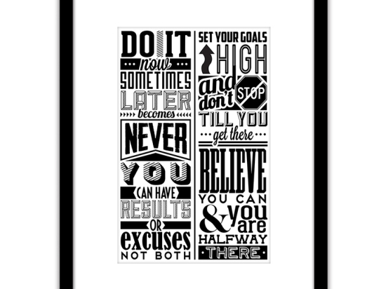 ΠΙΝΑΚΑΣ ΣΕ ΚΟΡΝΙΖΑ ARTELIBRE ΠΛΑΣΤΙΚΟ 'QUOTE' 35X45X1.8CM