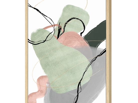 ΠΙΝΑΚΑΣ ΣΕ ΚΟΡΝΙΖΑ ARTELIBRE "ABSTRACT" ΚΑΜΒΑΣ 60X90X4CM