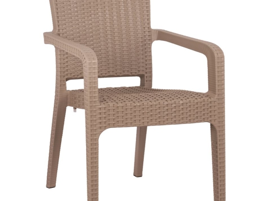 ΚΑΡΕΚΛΑ ΚΗΠΟΥ ARTELIBRE ΜΠΕΖ RATTAN 58X55X87CM