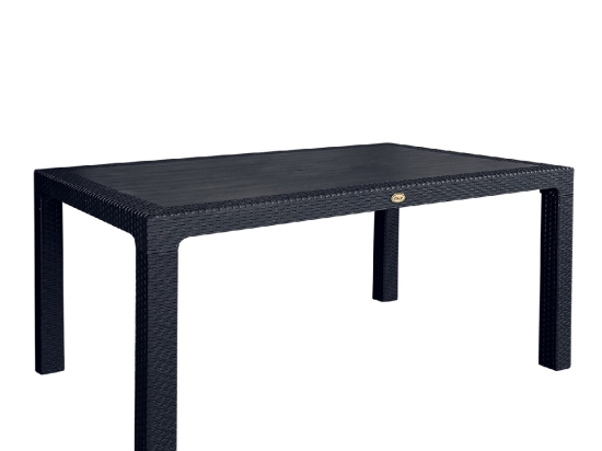 ΤΡΑΠΕΖΙ ΚΗΠΟΥ ARTELIBRE ECO ΜΑΥΡΟ ΑΝΑΚΥΚΛΩΜΕΝΟ PP 150X90X74CM