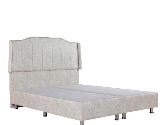 ΚΡΕΒΑΤΙ ARTELIBRE BISMUTH ΑΝΟΙΧΤΟ ΓΚΡΙ PU (ΣΤΡΩΜΑ 160X200CM)