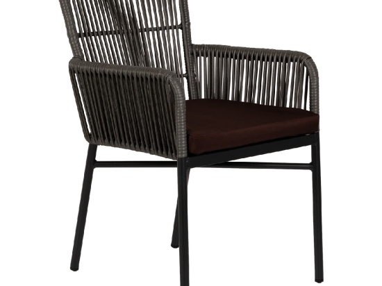 ΠΟΛΥΘΡΟΝΑ ΚΗΠΟΥ ARTELIBRE BLUENILE ΜΑΥΡΟ/ΓΚΡΙ ΑΛΟΥΜΙΝΙΟ/RATTAN 55X65X81CM