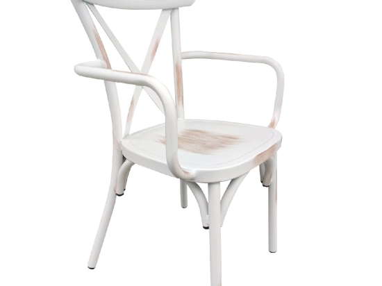 ΚΑΡΕΚΛΑ ΚΗΠΟΥ ARTELIBRE THOMSONS ΛΕΥΚΟ ΑΝΤΙΚΕ ΑΛΟΥΜΙΝΙΟ 52X52X87CM